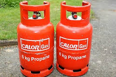 Butane and propane gas for camping